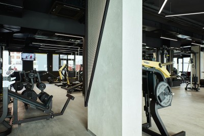 Штукатурка Мarmorino Сoncrete. Обєкт "Go Hard", Львів. Команда "М2Декор"