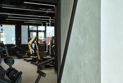 Штукатурка Мarmorino Сoncrete. Обєкт "Go Hard", Львів. Команда "М2Декор"